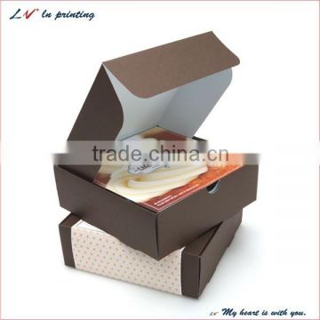 custom food grade decorative eco paper cake box/ eco-friendly recycle paper cake boxes wholesale