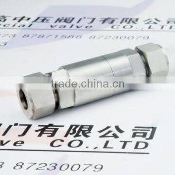 Tube ends Check Valve