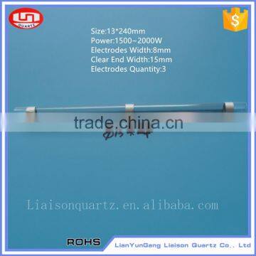 Applied in Electrothermal heater clear quartz glass heating tube