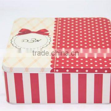 big square metal clothes packing tin box christmas gift