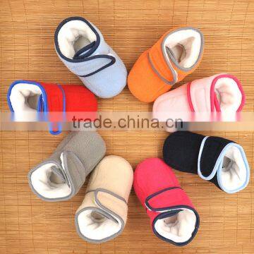 2016 Wholesale Cute Warm Organic Cotton Happy Baby Shoes