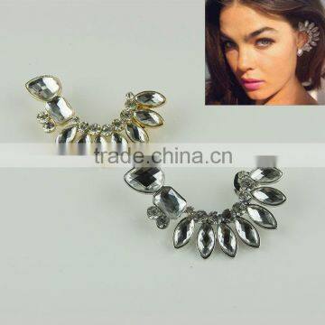 Hot new gold fanshaped earings for women 2016