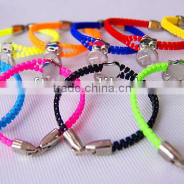 New arrival HOT SELLING attractive zipper bracelet with charms