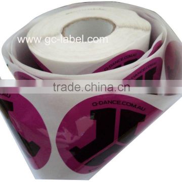 Guangzhou factory peel off custom sticker self-adhesive label stickers