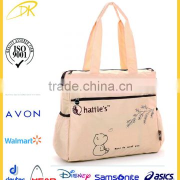 New products custom diaper tote, adult baby diper bag with interior organizer