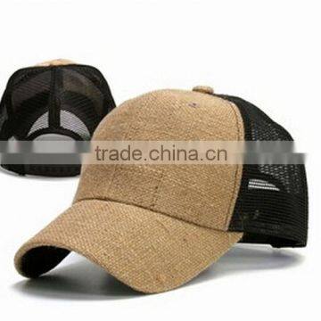 Sports Golf Custom Logo Mesh Blank Wholesale Custom Hemp Baseball Cap photo-2