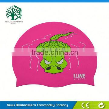 Eco-friendly and Cheap Colorful Silicone Swim Cap 2015