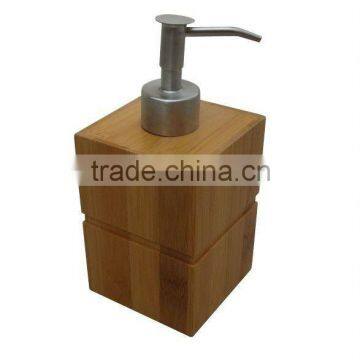 Bamboo lotion dispenser