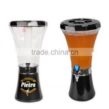 New Design 3L tabletop Beer Tower. beverage juice dispenser