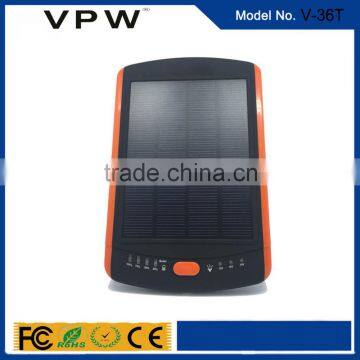 New arrival solar panel solar energy power bank 23000mah with universal input socket