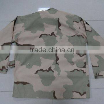 OEM 60% cotton 40%polyester ripstop USA army offical dark khaki desert cammouflage security uniform