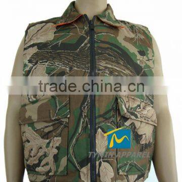 men's hunting camouflage vest camo waistcoat