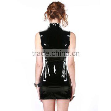 Wholesale Sexy Mature Ladies Zipper Pvc Mini Skirt photo-4