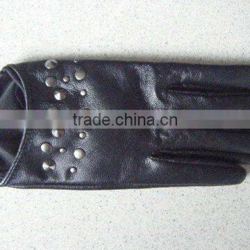 leather gloves/pu gloves with Snake Pattern