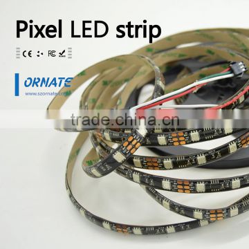 Black PCB 30leds/m flexible addressable 5050 smd rgb led strip ws2812b/sk6812 ,sm16703/ws2811 ,tm1914 12v/5v