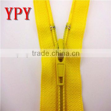 5# Yellow Color Open End Nylon Zipper For Tents