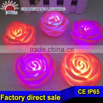 waterproof beautiful fake led rose flower