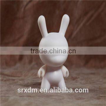 Various color hot dunny blank vinyl toy make your own vinyl toy