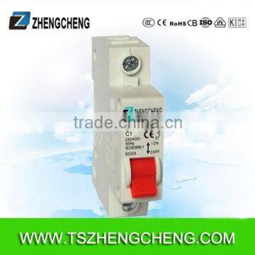 C45 MCB1P 1A curve C Miniature circuit breaker