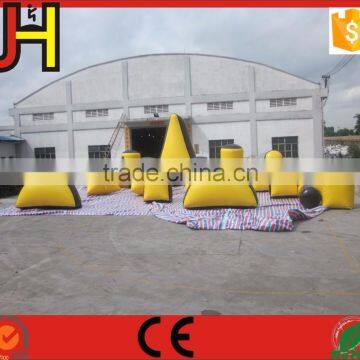 0.6mmPVC 23pcs Inflatable Paintball Bunkers For Archery Games