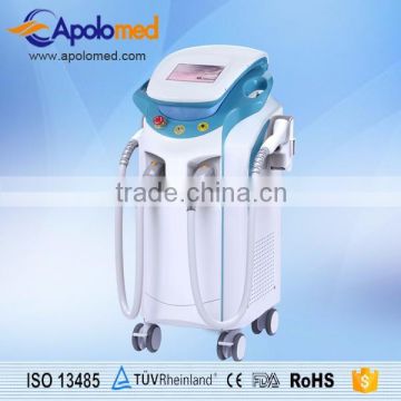 Apolomed diode laser hair removal machine skin rejuvenation 755 810 1064NM 3 in 1 diode laser hair removal