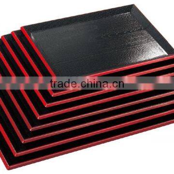 Japanese Style Plastic Rectangular Non-slip Tray
