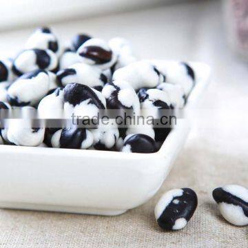 sea salt coated black beans