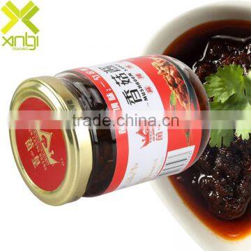 Savory Mason Jar Packed 210g Pungent Spicy Taste Mushroom Sauce With HACCP and FDA Certification photo-4