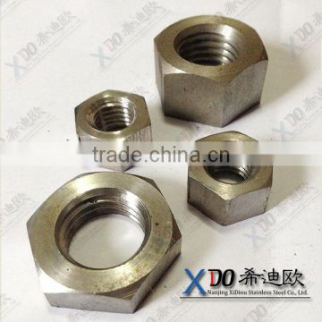 China supplier Alloy 20 ANSI/ASME standard stainless steel hex nut ASME B18.2.2