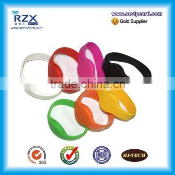 13.56Mhz Access RFID Silicone Wristband With Dia 55mm 65mm 74mm photo-5