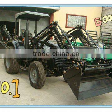 DQ554 55HP 4x4 tractor with Front end loader and Backhoe