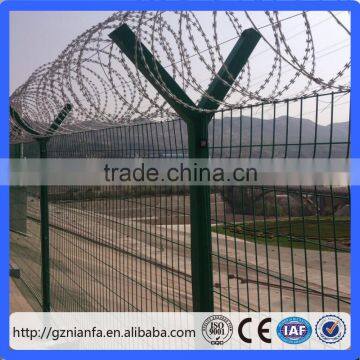 Galvanized Iron Security Fence/PVC Coated Iron Security Fence (Guangzhou factory )