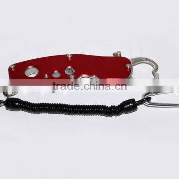 Two legs open Stainless steel spring grip aluminum fish lip grip