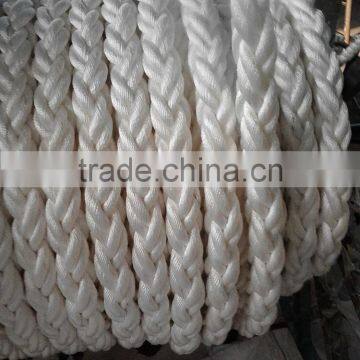 32mm,48mm,64mm,70mm and 72mm polypropylene multifilament 8 strand mooring rope