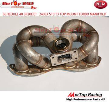Mertop 3mm Tube Thickness Full 304 T3 Steam Pipe for SR20det Topmount Turbo Manifold (s13/s14)