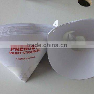 disposable cone paint strainer