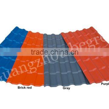 Colored Plastic Roofing Panel ASA Coated Synthetic Roof Tile Corrugated PVC Plastic Sheet photo-3