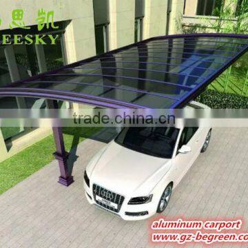 White Metal Frame Canopy Car Porch With Polycarbonate Sheet,car Wash Shelter,portable Garage Carport photo-3