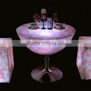 Colorful Rgb LED Glowing FRP Led Bar Chair Decoration Modern Outdoor Led Cube/ Led Cube Chair/ Glow Cube photo-2