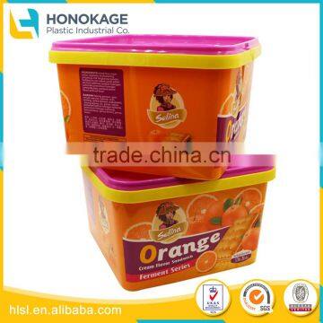 Rectangular Food Transport Container with Lid, Plastic Packing Container Disposable Clear Cup