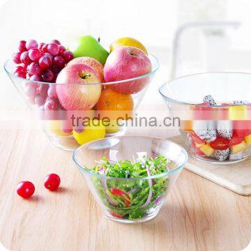 glass salad bowls