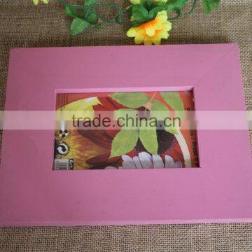 Hot Sell Handmade Cheap Colorful Decorative Wooden Photo Frame photo-3