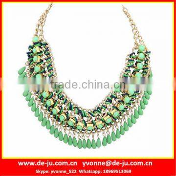 Green Crystal Statement Necklace