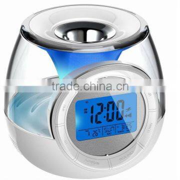 7 Color Changing Light Digital LCD Alarm Clock With Aroma Heater, Table Clock photo-2