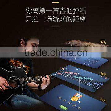High Quality Smart Guitar For Beginner, Educational Teaching Guitar With Flashlight Mobile APP Game Instrument Fun Guitar photo-4