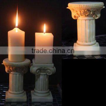 Resin vintage wedding decoration shabby chic pillar candle holders