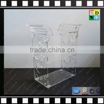 Acrylic luggage cart food serving cart modern clear acrylic hotel trolley from china manufacturer