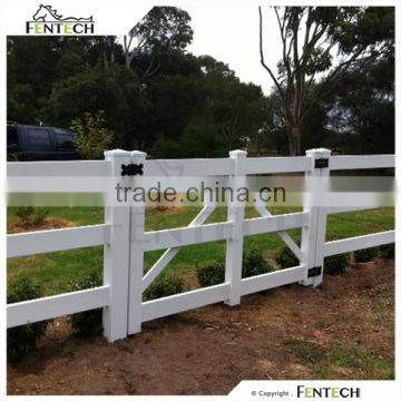 FenTECH Innovative Design 1m to 2.25m width 3 rail horse fence gate and fence design