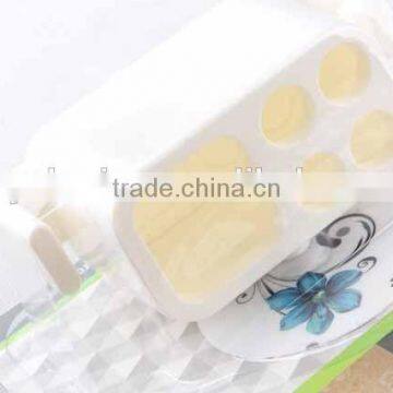 Sticking Hook Type With 5 Holes and 2 Hooks Plastic Toothbrush Holder photo-2