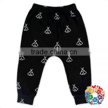 White Black Grid Elastic Waist Harem Pant Baby photo-4